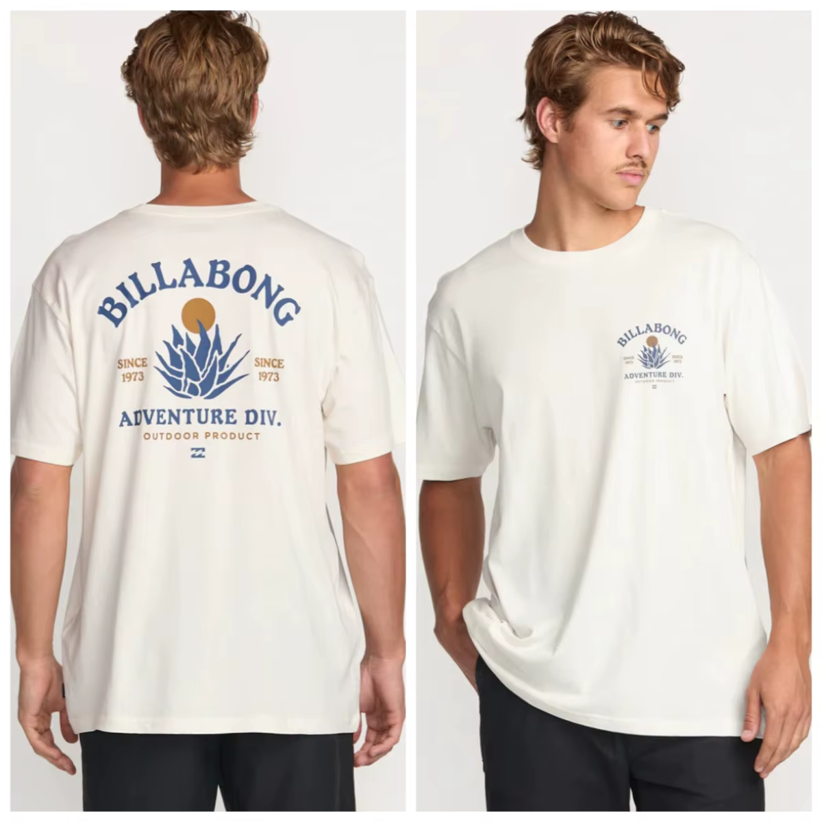 Billabong T-shirt décontracté en pur coton pour homme PRFOSports 2026 – Collection été – Vêtements pour homme – T-shirt streetwear Y2K