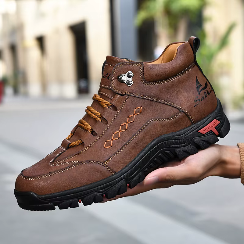 Bottes montantes à bout rond pour hommes