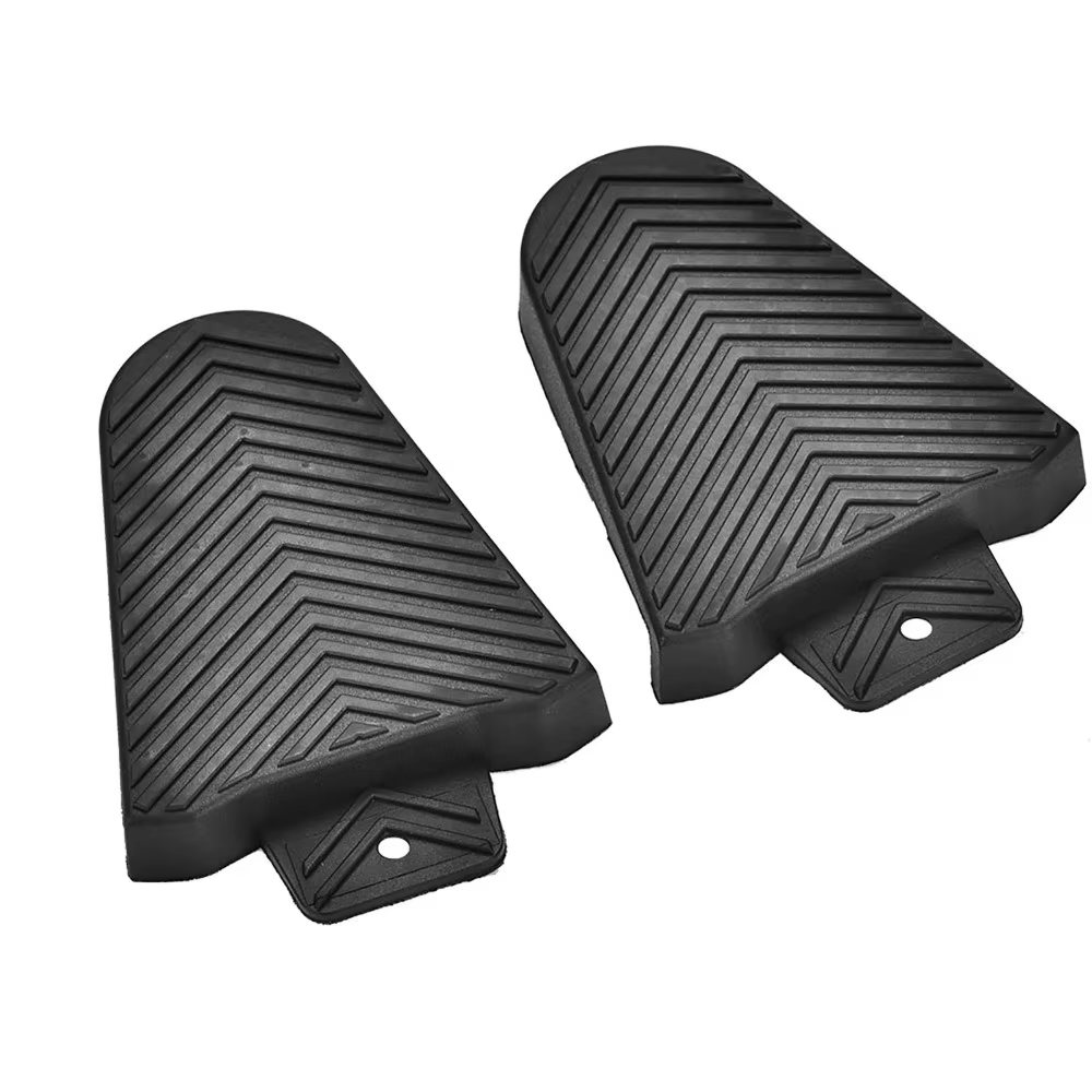 1 paire de couvre-chaussons de vélo en caoutchouc noir, confortables et protecteurs, pour chaussures Shimano SPD-SL SH10 SH11 SH12
