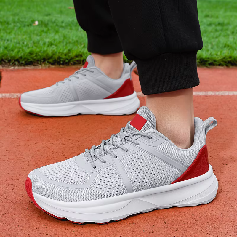 Chaussures pieds nus pour hommes zéro goutte large orteil boîte baskets minimaliste à lacets léger respirant