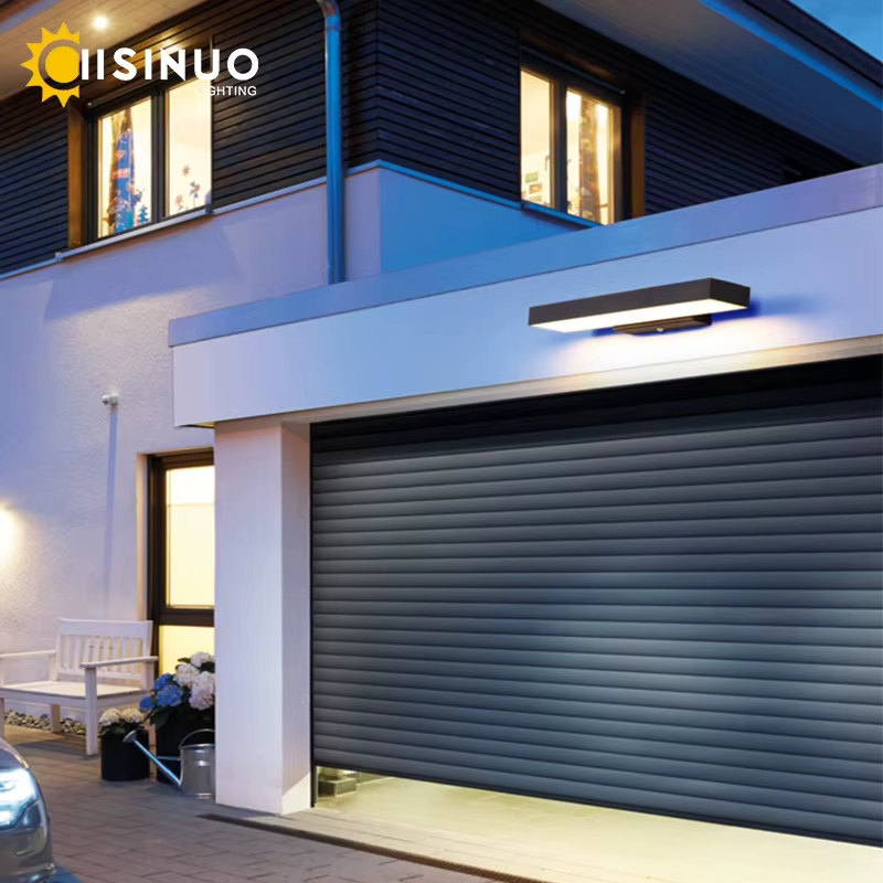 LED crépuscule à l'aube capteur de mouvement lumières extérieures appliques murales
