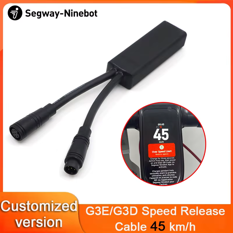 Câbles de déverrouillage de vitesse personnalisés pour trottinette Ninebot by Segway Max G3E/G3D – Vitesse maximale de 45 km/h – Câbles de déblocage du limiteur de vitesse