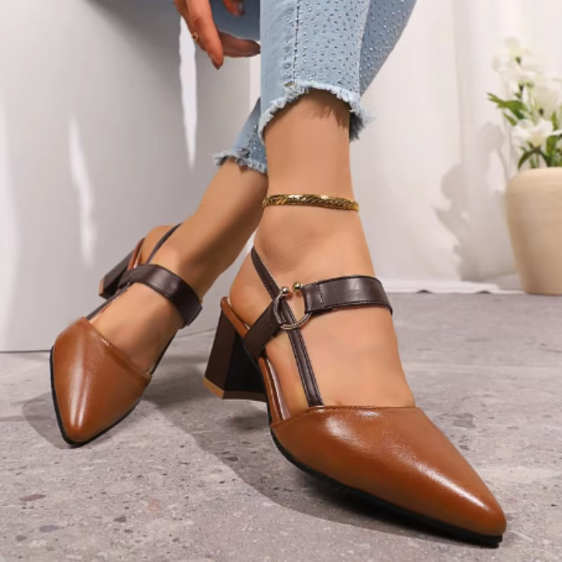 Sandales Chunky de Luxe pour Femmes, Tendances 2025, Talon Bloc Moyen, Effet Miroir, Chaussures Sexy de Créateur