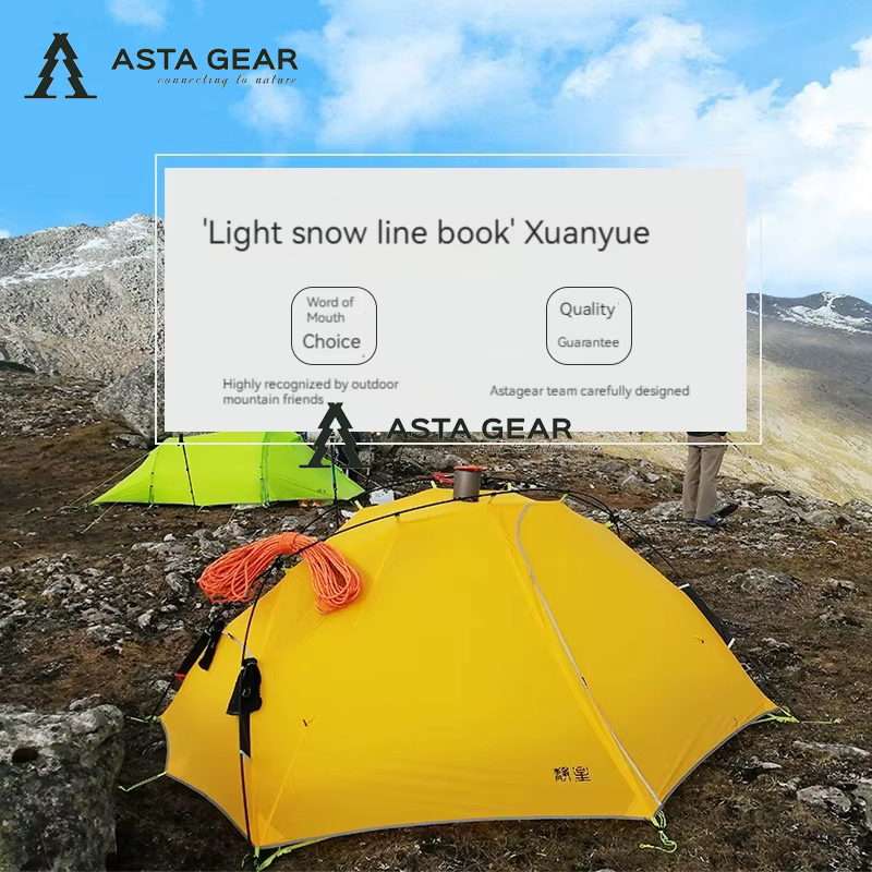 ASTA GEAR XuanYue-Tente de camping en plein air, randonnée, étanche à la pluie et à la neige, double pôle, autoportante, livraison