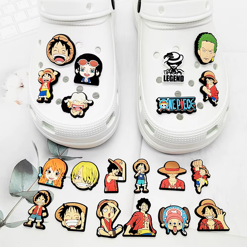 12 Breloques de Chaussures Anime One Piece