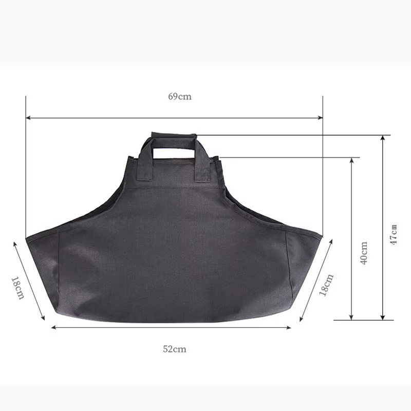 Sac de transport portable pour bois de chauffage