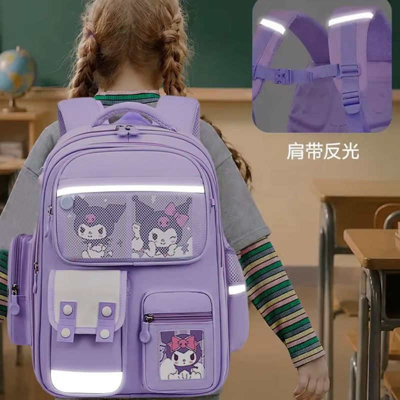 Sac à dos Kuromi Anime mignon grande capacité, cartable étudiant, sac à bandoulière dessin animé, cadeau d'anniversaire pour ami
