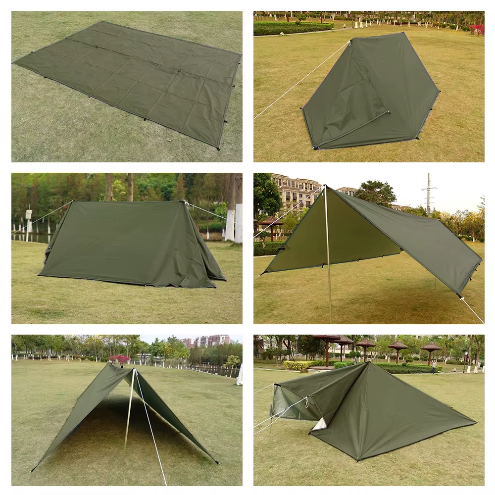 Bâche de survie imperméable à 19 points de suspension