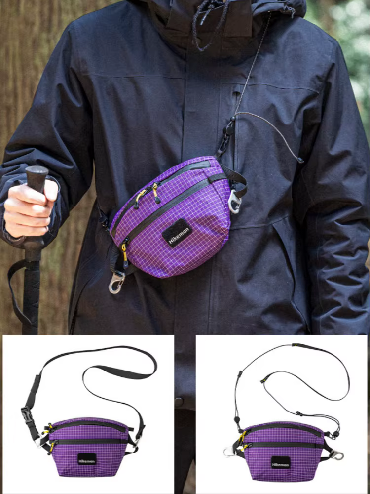 Hikeman sac de poitrine en plein air sac de pêche multifonctionnel Camping sac à bandoulière sport cyclisme sac de taille