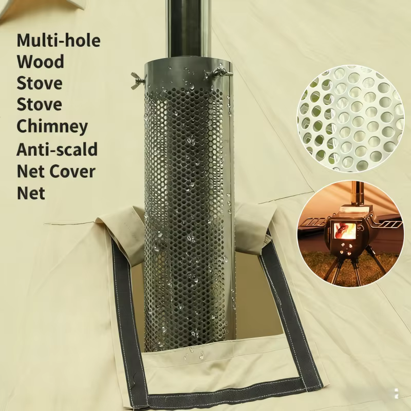 Tuyau de poêle de Camping en acier inoxydable