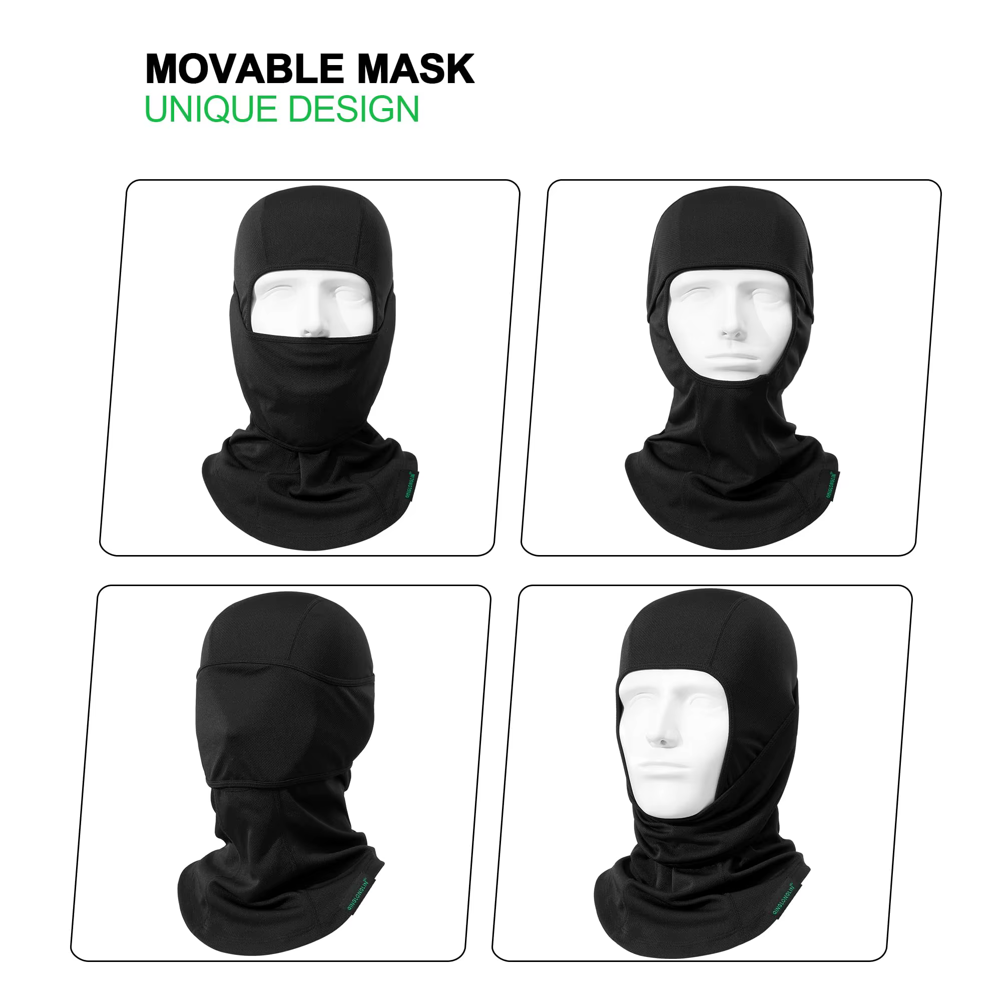Cagoule masque de Ski couverture complète pour hommes et femmes