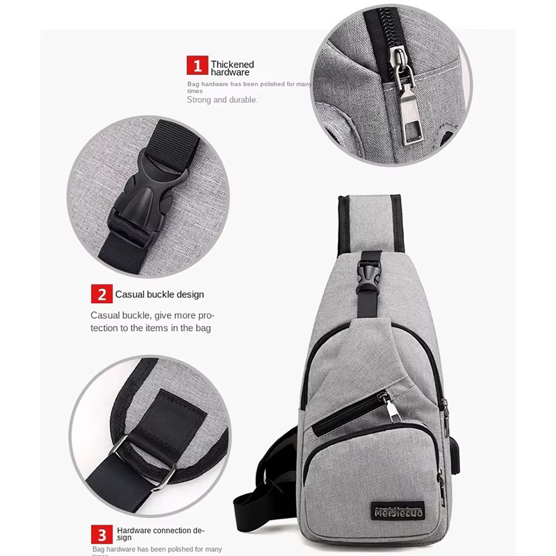 Mode décontracté sac à bandoulière petit sac à bandoulière pour hommes hommes diagonale sac à dos messager téléphone sac garçon Fanny poitrine Pack nouveau