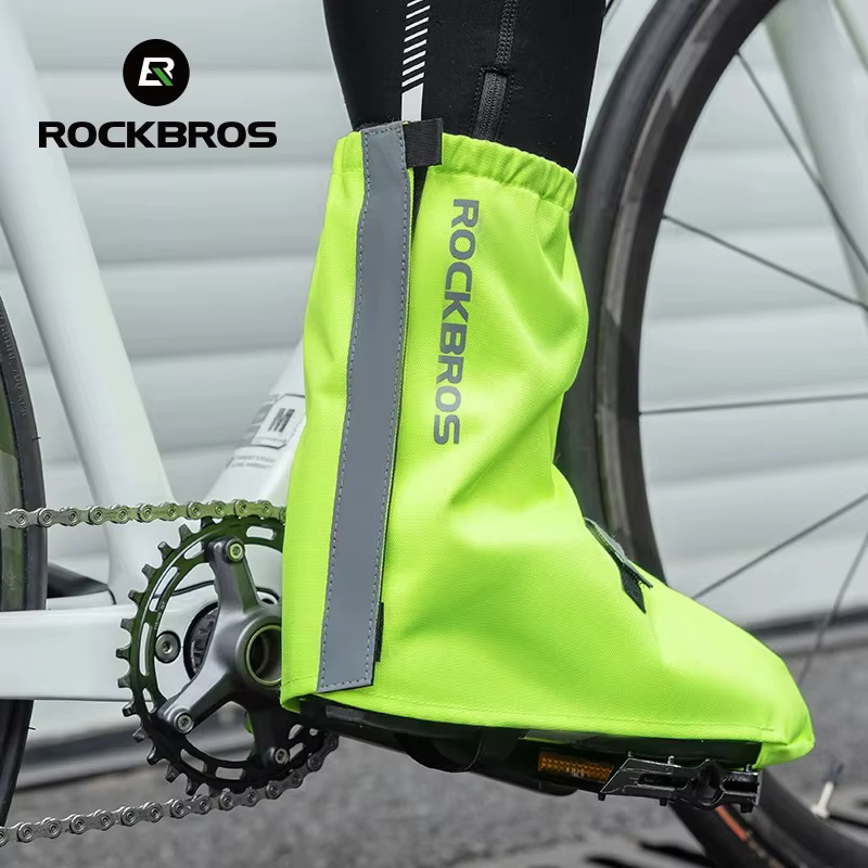 ROCKBROS-Couvre-chaussures de cyclisme imperméables, couvre-chaussures de course, couvre-chaussures de vélo de route VTT, coulée