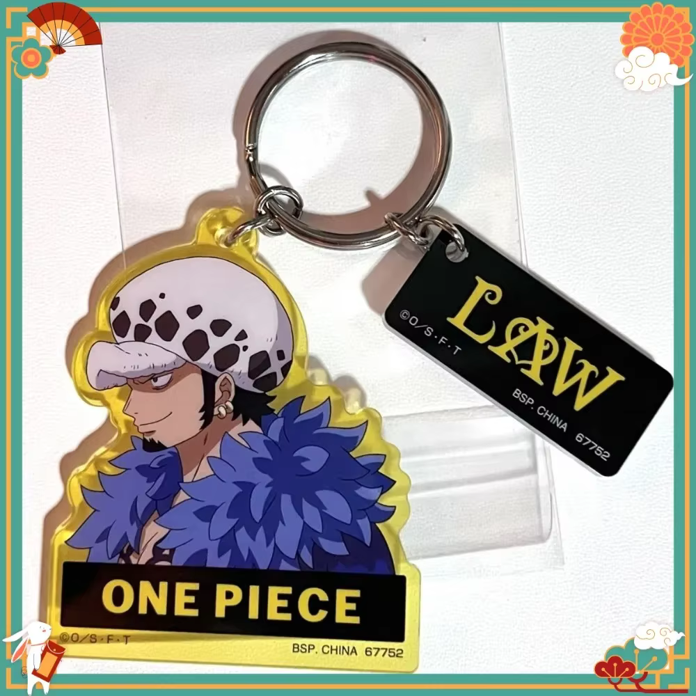 Porte-clés en acrylique One Piece Trafalgar Law, accessoire de dessin animé pour sac, décoration de clé de voiture, cadeau sur le thème de l'anime 2026