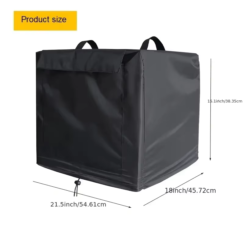 Housse de gril à feu en bois Ninja avec poches, protection durable pour four à pizza d'extérieur pour le camping, le barbecue, les pique-niques, les couvertures de gril pour l'extérieur