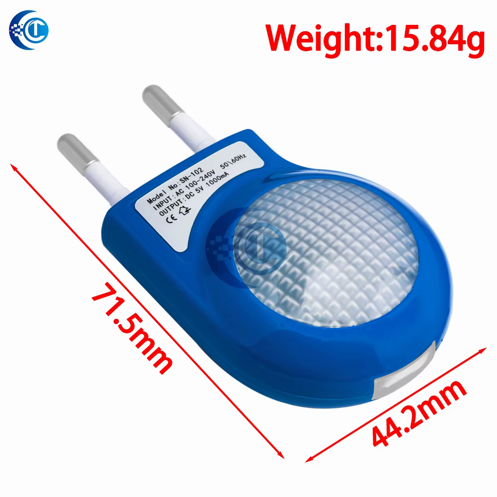 Mini Led escargot veilleuse automatique lampe de nuit intégré capteur de lumière contrôle lumière applique murale pour bébé enfants chambre prise ue