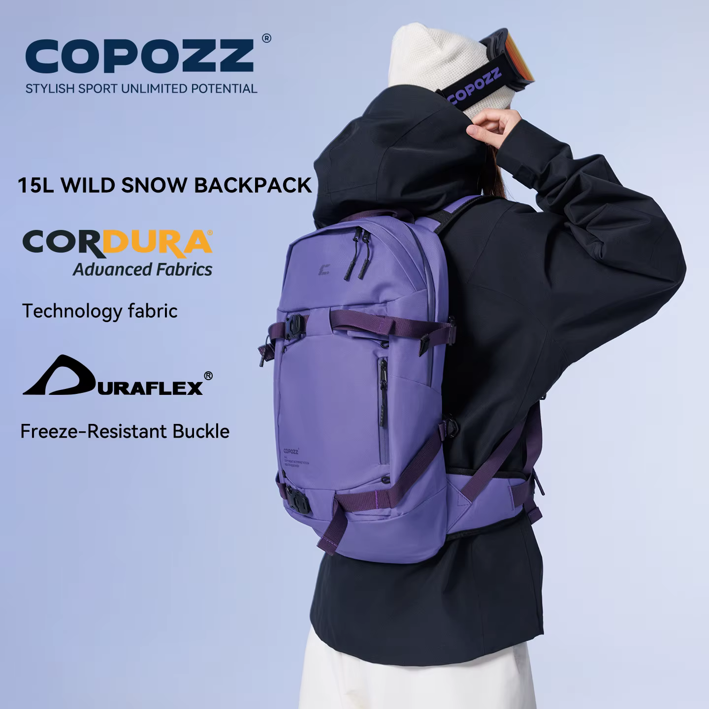 COPOZZ nouveau sac à dos de Ski multifonctionnel grande capacité sac de planche de sport séparation sèche et humide snowboard Camping randonnée sac de neige