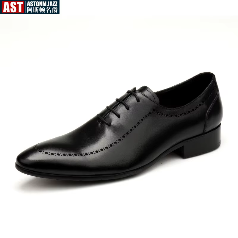 Chaussures Oxford italiennes faites à la main pour hommes, cuir de veau véritable, noir, marron, brogue classique, robe de mariée d'affaires, nouveau, 2025