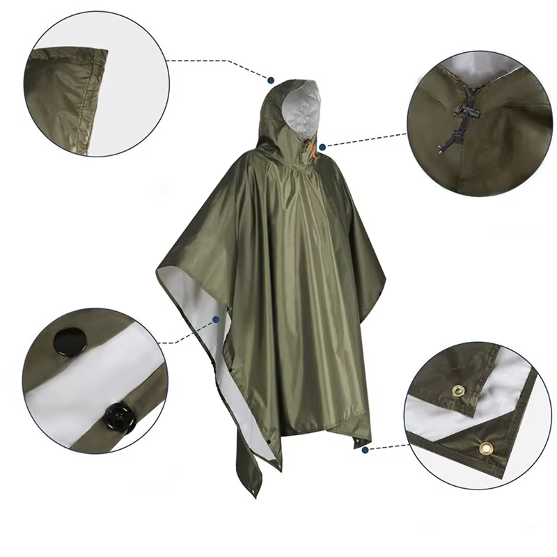 Poncho de pluie robuste pour sac à dos