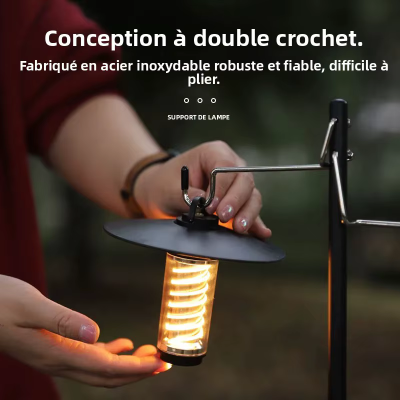 Support de lanterne pliant