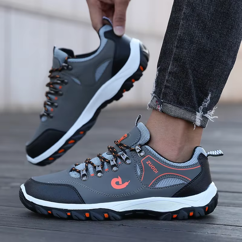 Bottes de randonnée baskets noires pour hommes chaussures d'alpinisme imperméables et durables