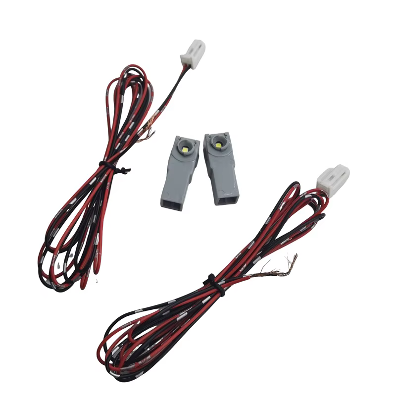 Lampe pied LED avec fil, 2 pièces, pour Toyota Mazda Subaru Yaris Camry Corolla, lumière intérieure, connecteur d'éclairage