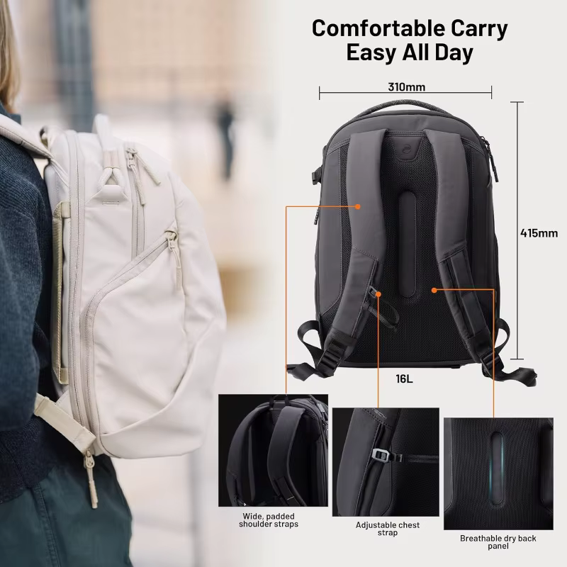 Sac à dos de voyage pour photographie en plein air 16L 22L