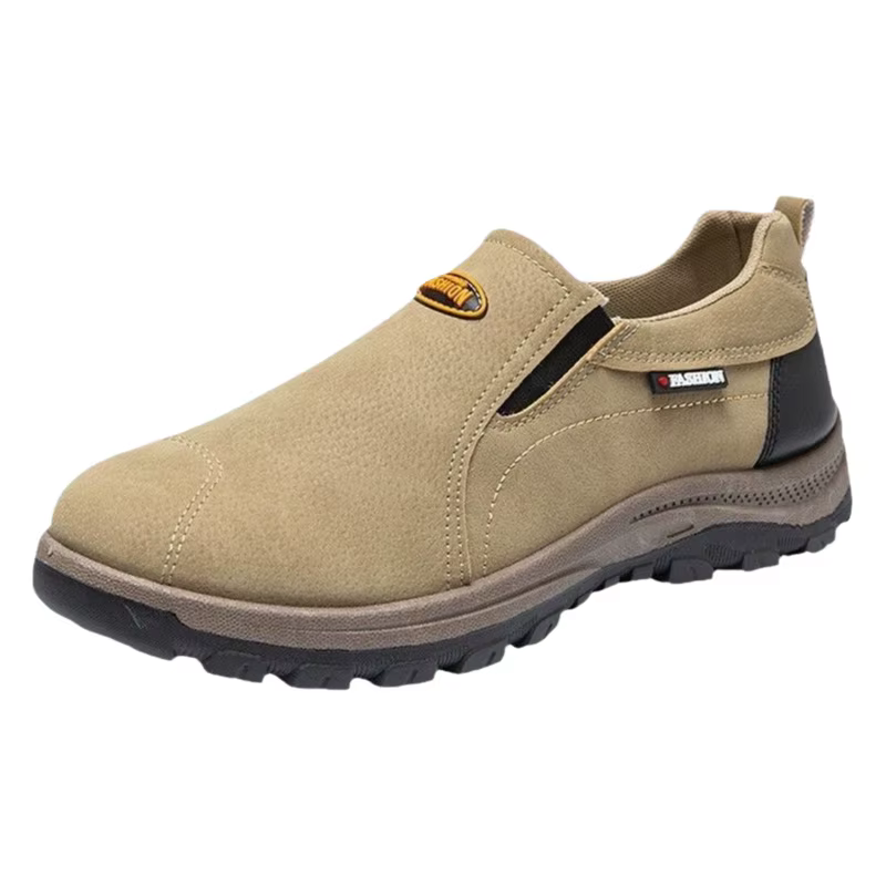 Chaussures de randonnée décontractées pour hommes, grande taille, respirantes, à bout rond, à talon bas, semelle extérieure en PVC, pour le travail en extérieur