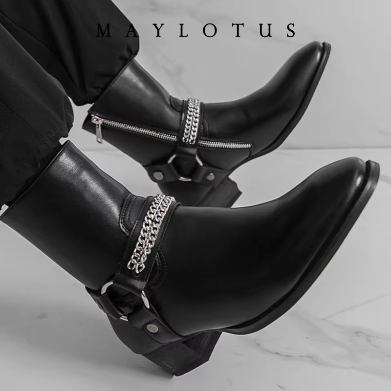Bottes Chelsea classiques rétro pour hommes, bottes à la cheville en cuir véritable, style britannique, bottes courtes, chaussures décontractées pour affaires