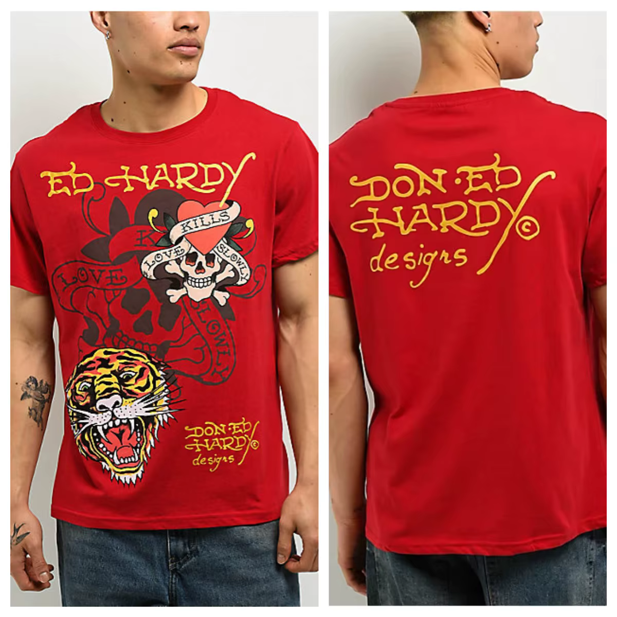 T-shirt rouge Sacred Heart 100% coton, t-shirt graphique pour hommes et femmes, streetwear d'été