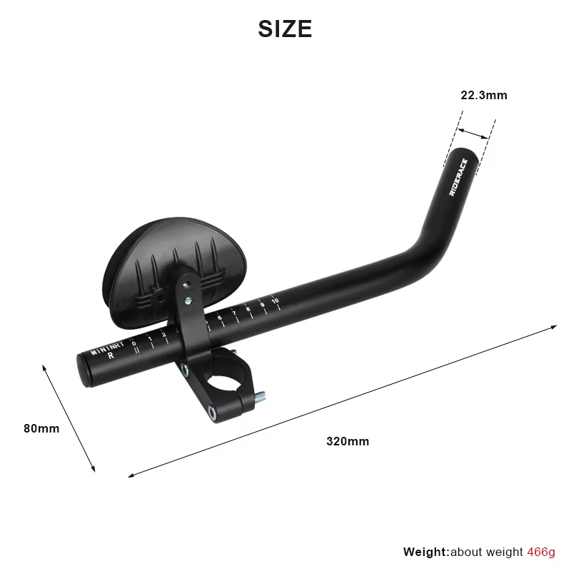 Barres aérodynamiques pour guidon de vélo