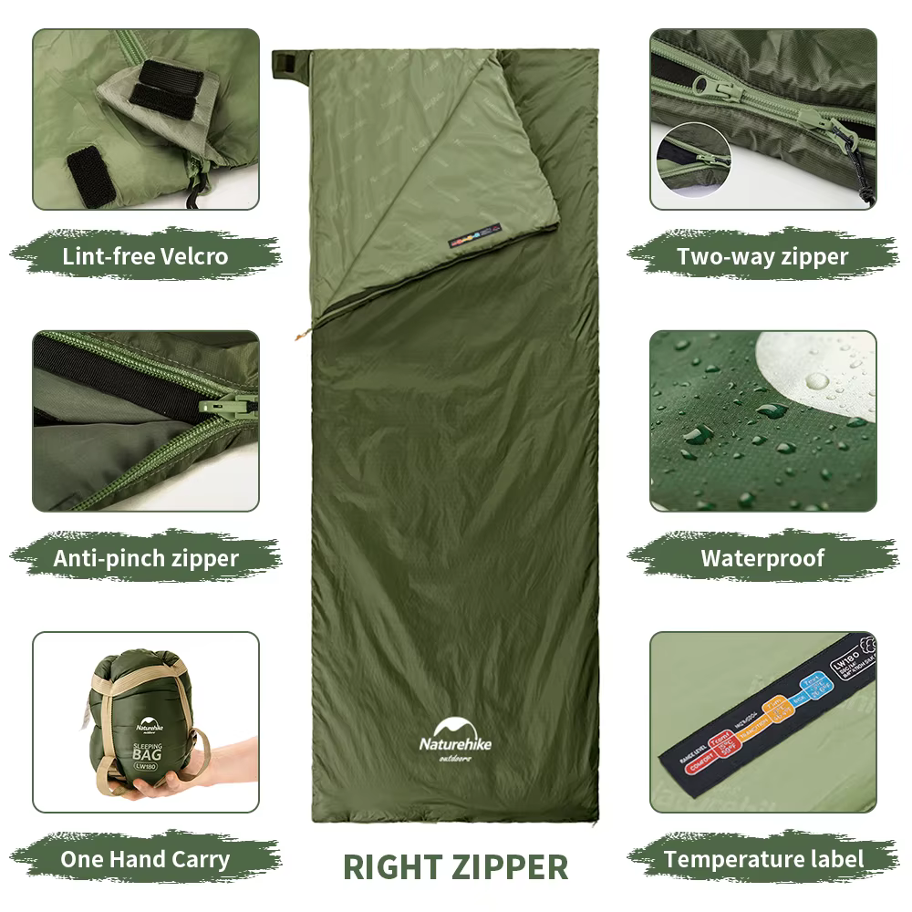 Naturehike 2026 Nouveau Sac de Couchage de Camping Imperméable Ultraléger 3 Saisons