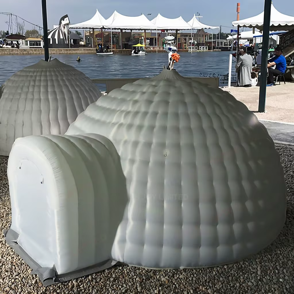 Grande tente dôme igloo gonflable de 10 mètres de diamètre pour les activités de plein air