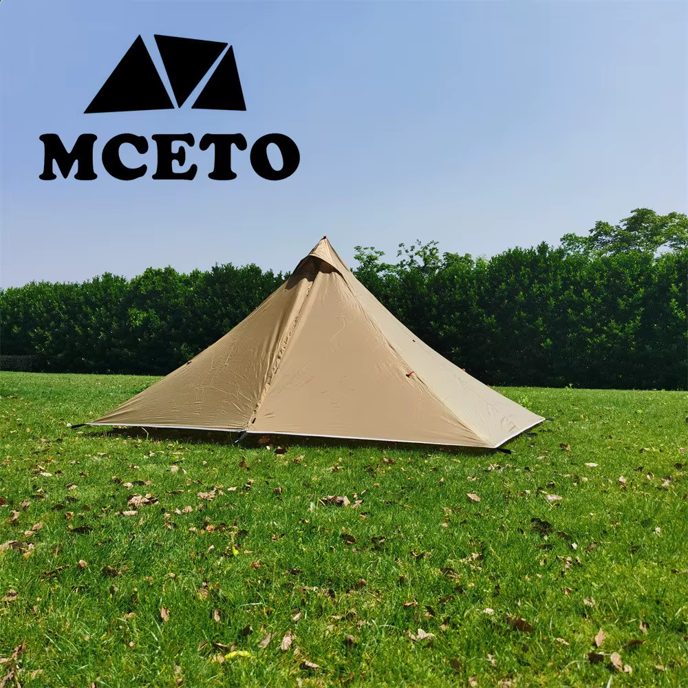 1 personne randonnée Camping tente ultralégère sans tige pyramide