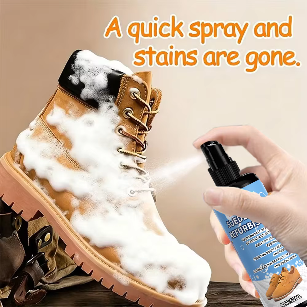 KJM 55ml Spray de rénovation pour chaussures en daim et nubuck