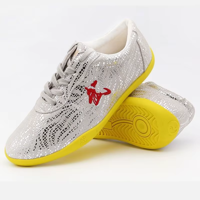 Chaussures chinoises de Wushu en cuir véritable