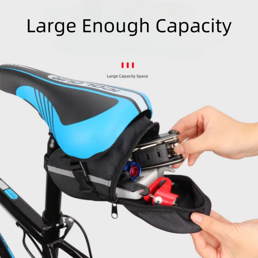 Sacoche universelle pour selle de vélo, sacoche arrière étanche pour vélo, sacoche arrière pour VTT, accessoires de vélo pour l'extérieur