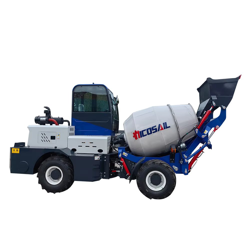 Camion mitigeur de béton à chargement automatique Mobile 3