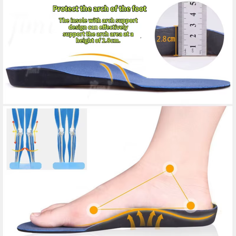 Semelle intérieure Orth4WD plate pour hommes et femmes, coussinets de pied de course, modèle de fasciite plantaire, coussin de soutien de la voûte plantaire, chaussures de rencontre