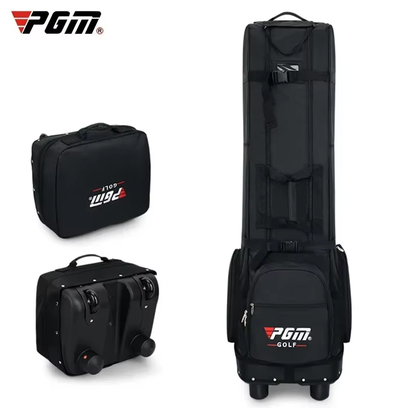 PGM-Sac d'aviation de golf étanche avec roulettes, grande capacité de stockage, pratique, pliable, avion, sacs à balles, voyage, HKB012