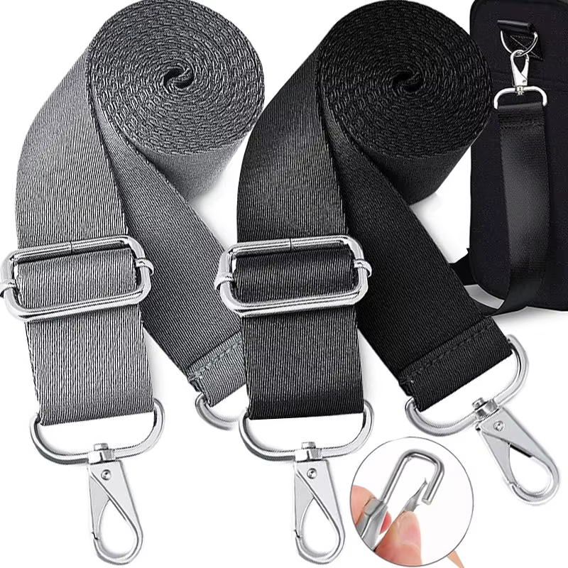 Sangle de sac à bandoulière de remplacement pour porte-documents pour hommes et femmes, sangle réglable noire, accessoires de sac, nouvelle collection 2025