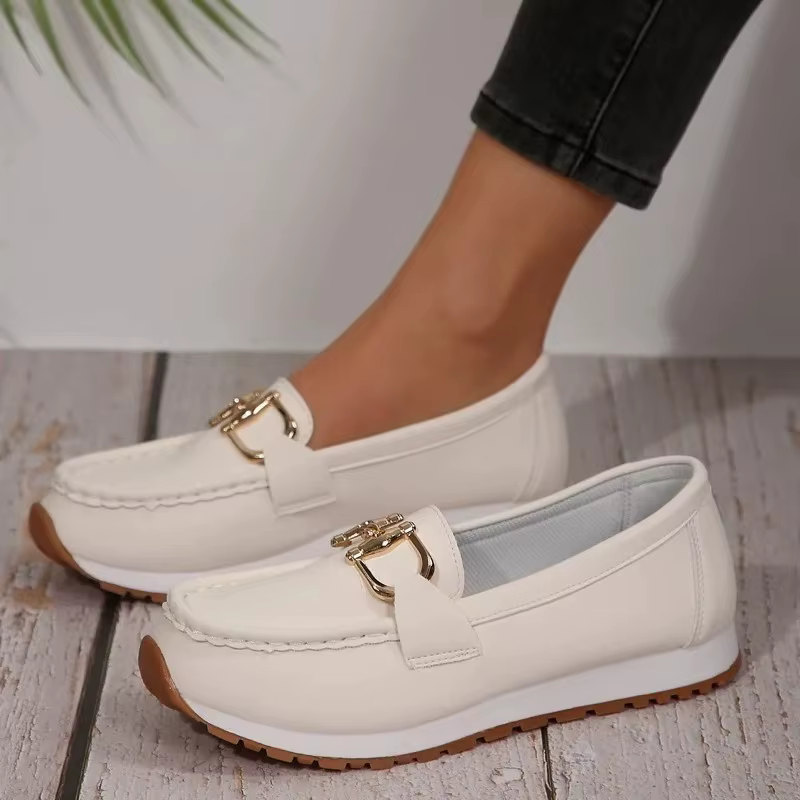 Mocassins léopard en cuir PU pour femmes