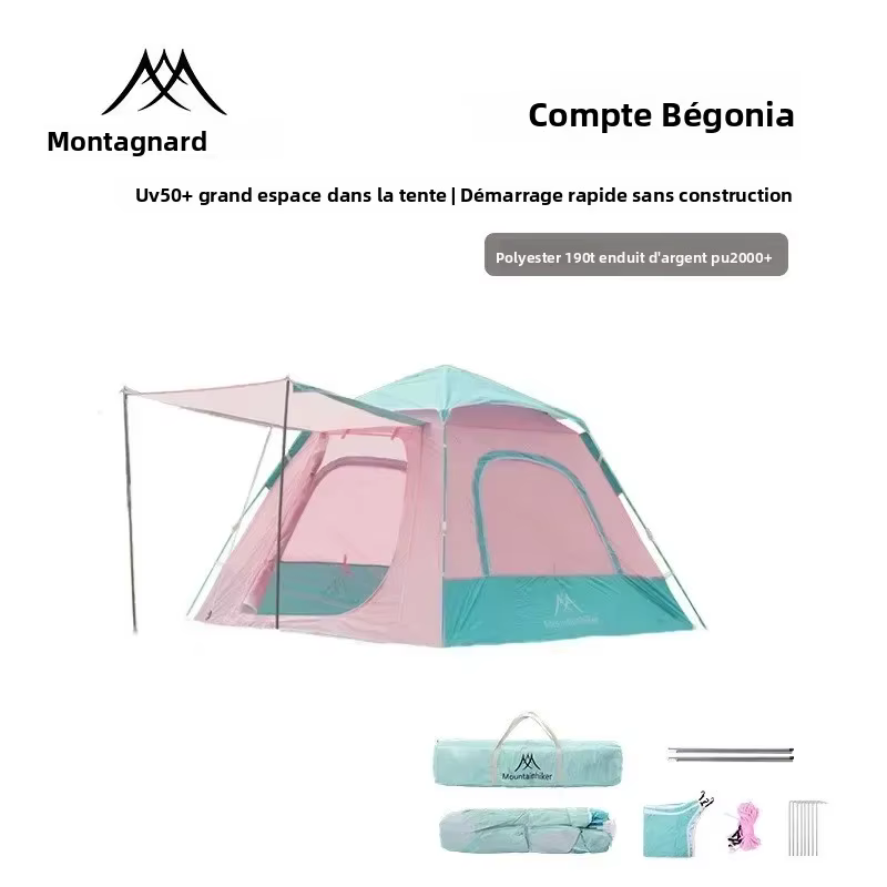 MOUNTAINHIKER – tente de Camping en plein air pour 3 à 4 personnes