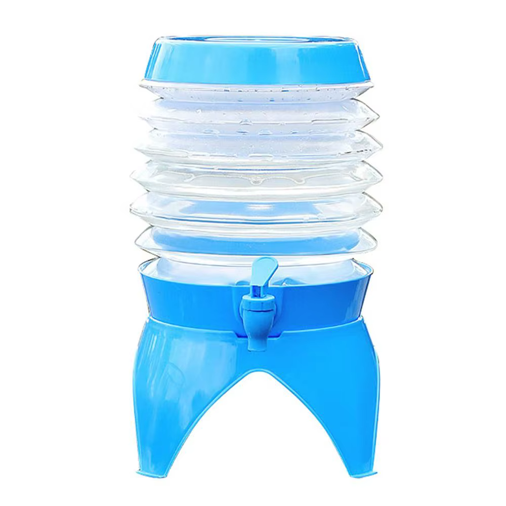 Récipient à eau pliable avec poignée