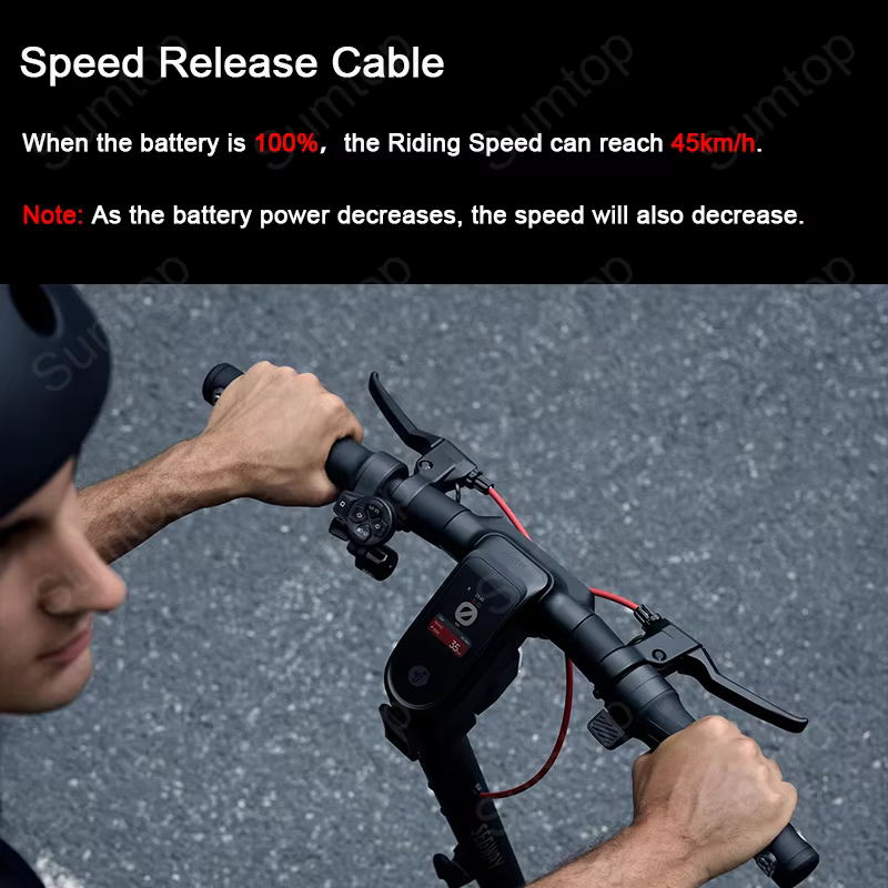 Câbles de déverrouillage de vitesse personnalisés pour trottinette Ninebot by Segway Max G3E/G3D – Vitesse maximale de 45 km/h – Câbles de déblocage du limiteur de vitesse
