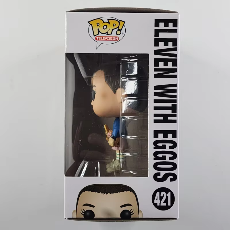 Funko Pop! original Television Eleven avec Eggos # Figurine en vinyle Stranger Things 421, modèle de collection, décoration de bureau, cadeau pour les fans