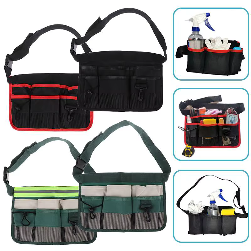 Sac de taille pour outils, poche de taille pour travail en plein air, pochette de rangement pour outils à main, sacs à outils pour matériel, sac de poche pour outils de jardinage pour électricien