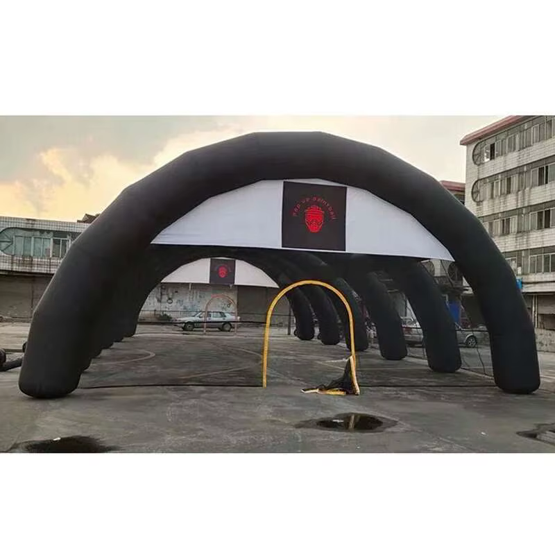 Grande tente dôme de Paintball noire