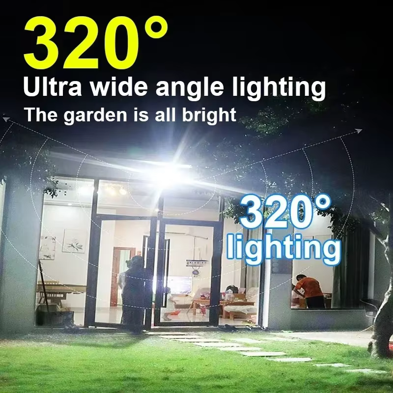 Nouvelle Lampe Solaire 55 LED Extérieure avec Détecteur de Mouvement et Télécommande, Éclairage Mural Solaire Étanche pour Rue