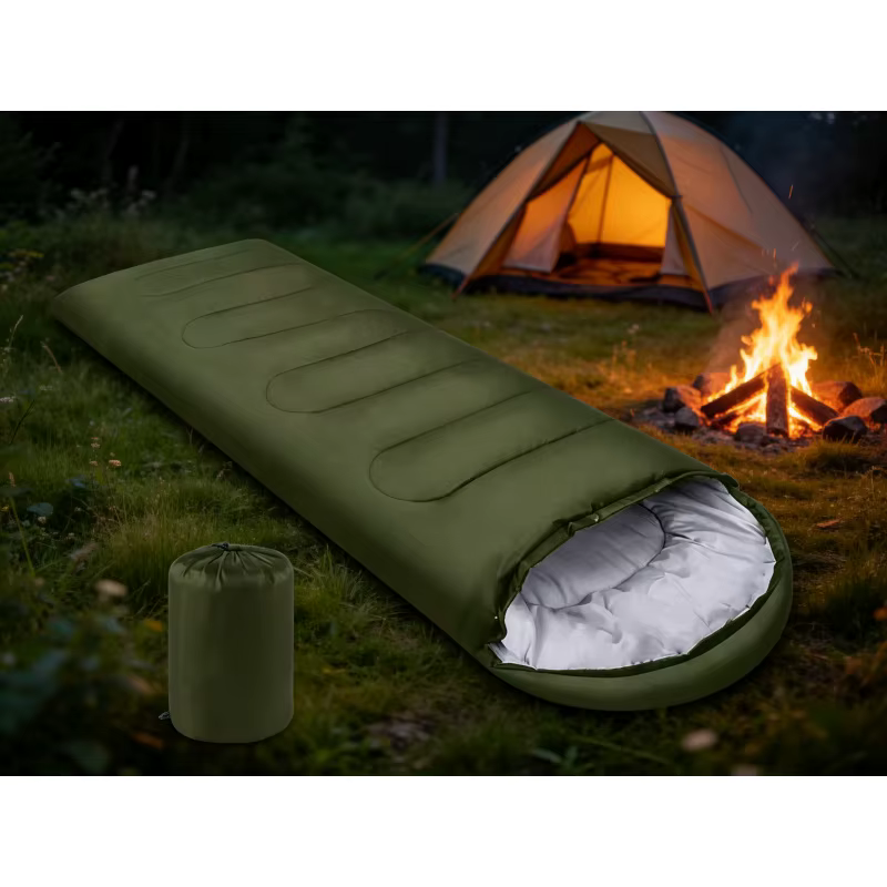 Sac de couchage ultraléger imperméable 4 saisons, enveloppe chaude pour le camping, la randonnée et les voyages en plein air